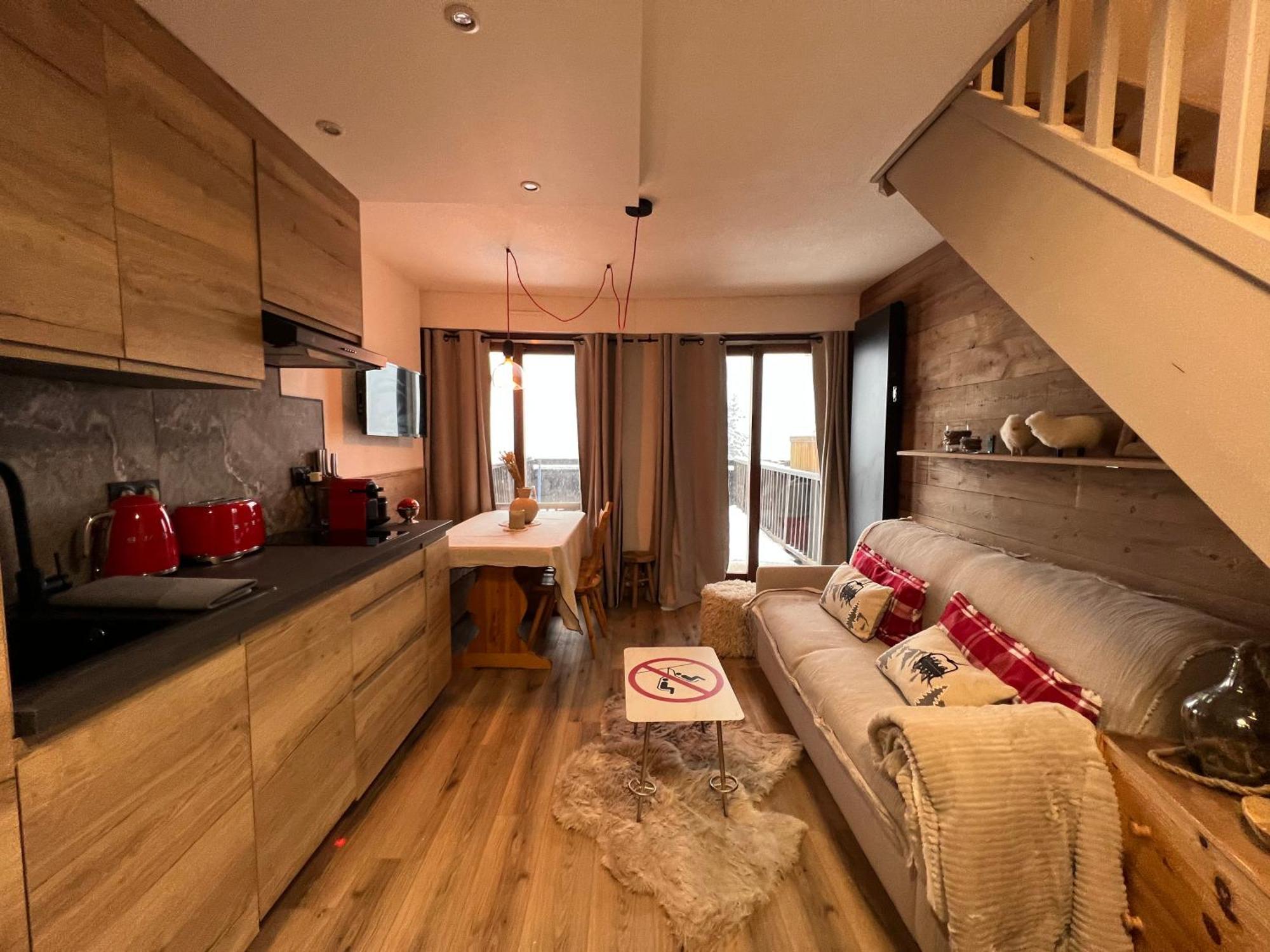 Les Tanieres De Montgenevre - La Marmotte - Duplex 4 P Entierement Renove Avec Vue Magnifique Appartement Buitenkant foto